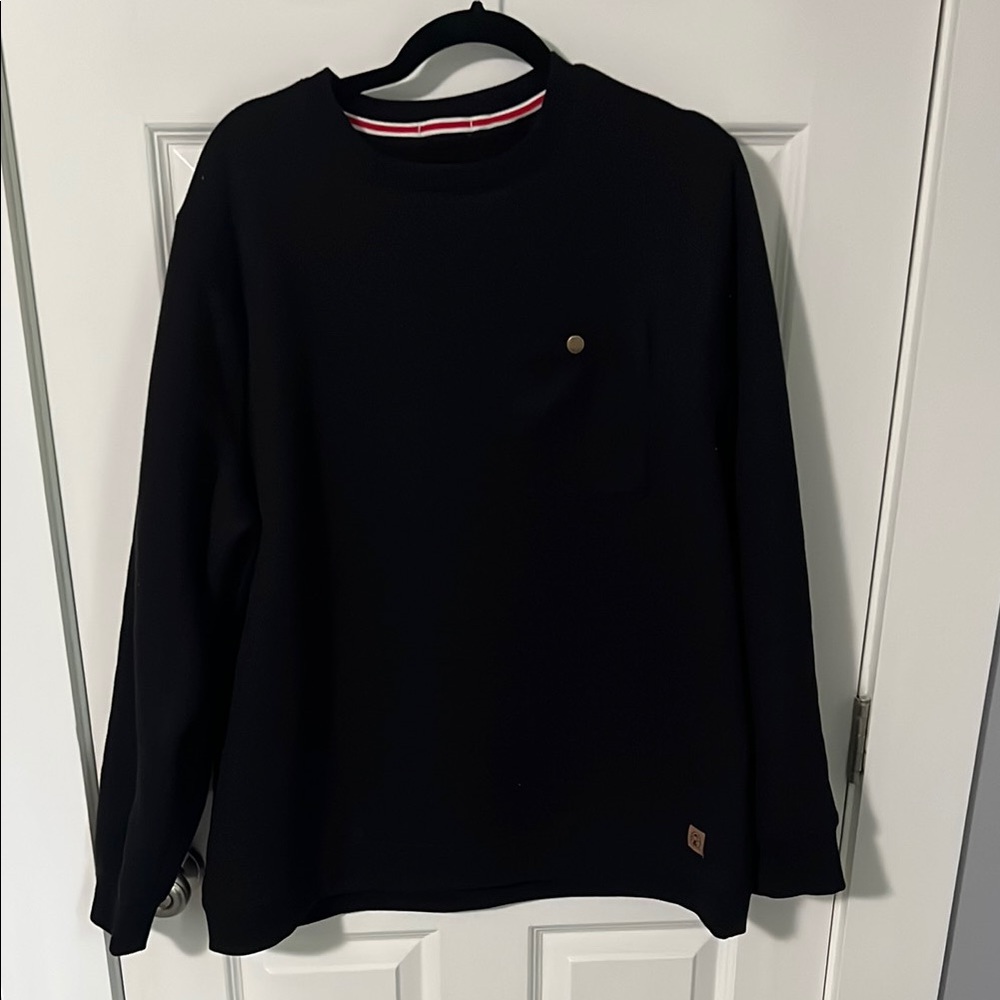 Coleman Black Crewneck Sweater Minimalist Design